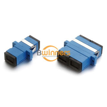 Adaptador de flange SC UPC SX DX SM Azul