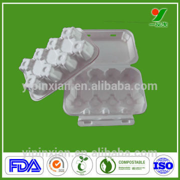 Biodegradable recyclable custom waterproof protective egg carton egg tray