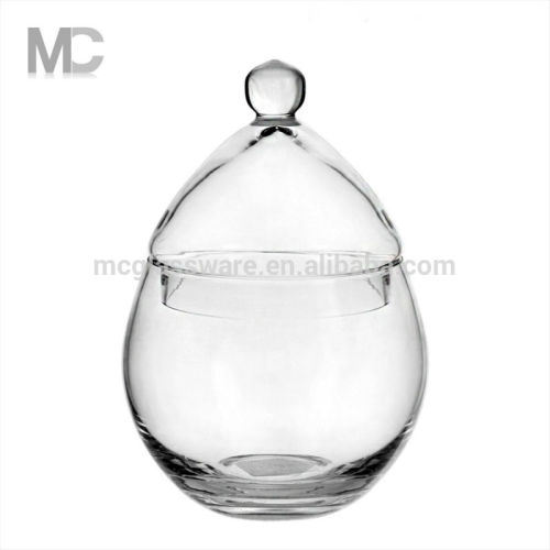 Decorative large clear glass storage jar mason jars