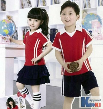 kids school uniform/ primary children sports wear/hight quality children sports suit