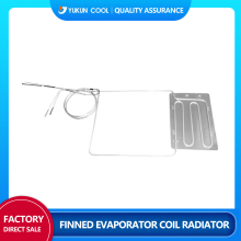 Finned evaporator coil radiator