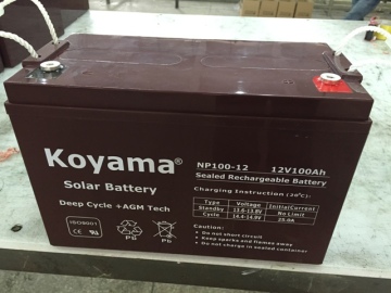 Solar Power Storage Battery 12V100ah