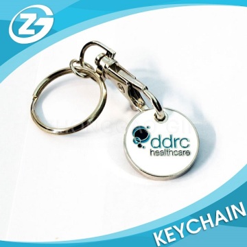 Supermarket Metal Trolley Coin Key Rings