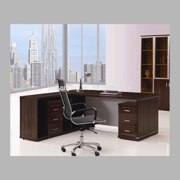 drark-color melamine office table