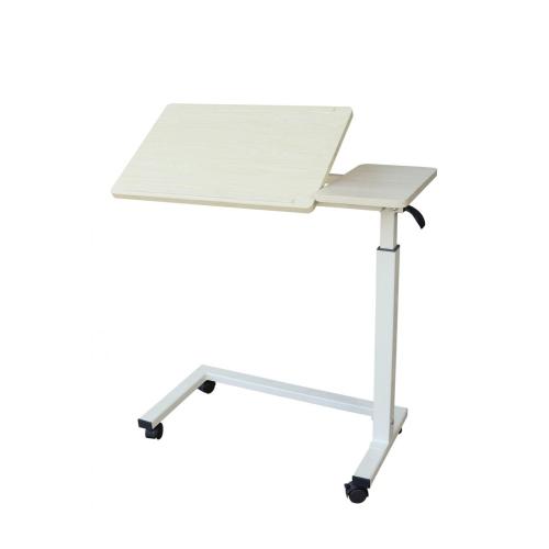 Tilt Top Height Adjustable Overbed Trolley Table