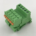 Push in Botton Pluggable Din Rail Block