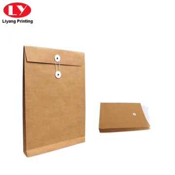 Kraft Paper Envelope Bag String Close for Documents