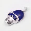 Lapis Lazuli Semi Precious stone Skull Pendant