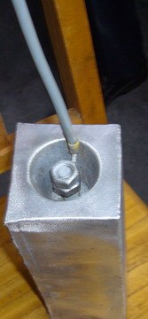 2.5kg magnesium anodes with cable