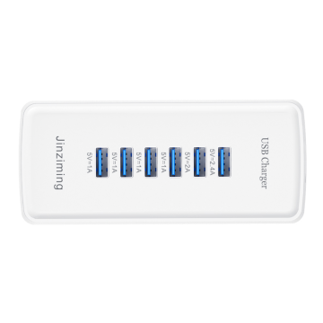 Penyesuai Pengecas USB Perjalanan Pintar 6-Port 5V 3A