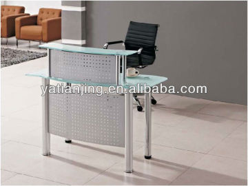 stainless steel legs reception desk furniture