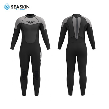 Seaskin -Männer 3/2 mm Rücken Reißverschluss Neoprenanzug Neoprenanzug