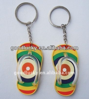 Promotional gift cheap plastic key ring