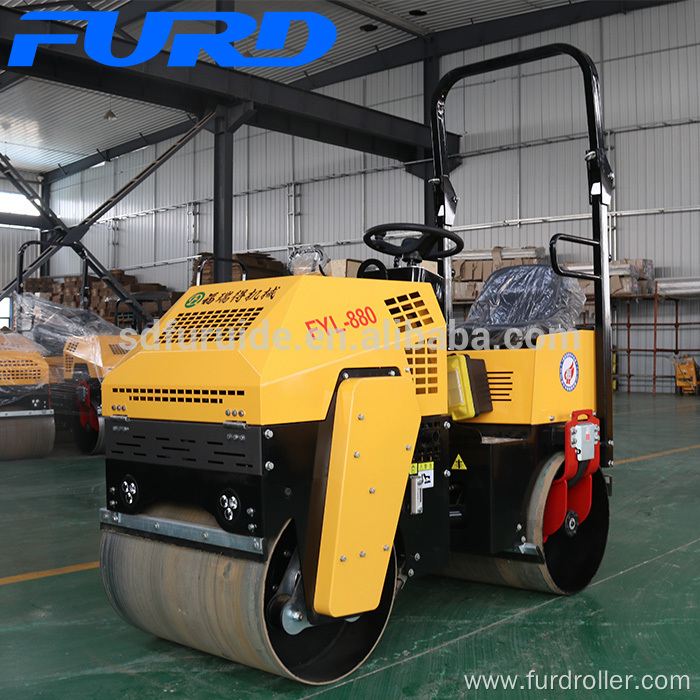 1ton Air Cooling Engine Diesel Road Roller Compactor (FYL-880)