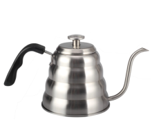 An ergonomically designed pouring coffee pot