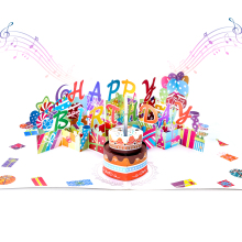 Interactive Blow Out Candle Musical Card