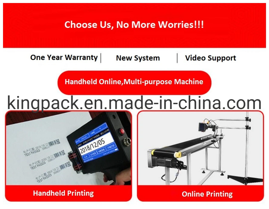 Handheld Ink Coding Machine for Printing Expiry Date on Plastic/Box/Metal/Glass