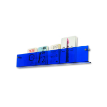 Klein Blue Acrylic Bookshelf: A Minimalist Style Bookstore Decor and Wall Bookshelf