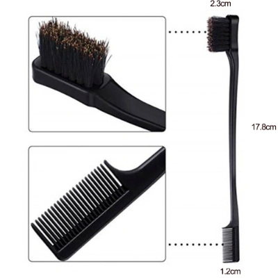 Hot Double Sided Edge Control Hair Comb Brush Hair Styling Tool