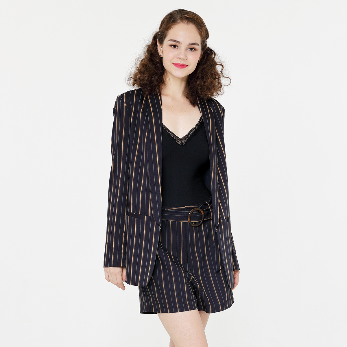 Gestreifter Damen Anzug Blazer Stripe women's suit blazer