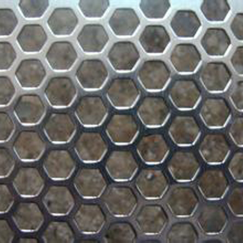Chapa de metal perfurada ms do furo hexagonal de 1.2mm