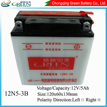 Lead Acid Dry charged Motorbike batteries for starting, lead calcium batteries