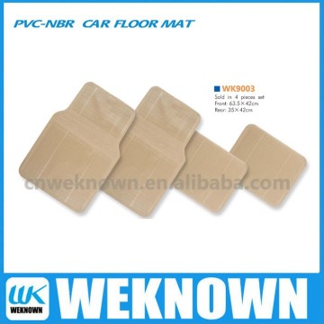 4PCS PVC-NBR car floor mat