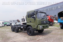 Six drive flat head Dongfeng Tianjin chassis _ Dongfeng Tianjin off-road truck chassis
