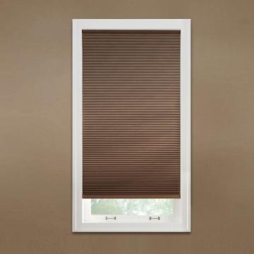 Brown blackout cellular shades