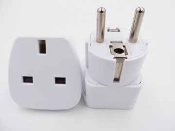 Guangzhou Factory uk travel adapter/uk to euro plug adapter/uk to schuko adapter plug