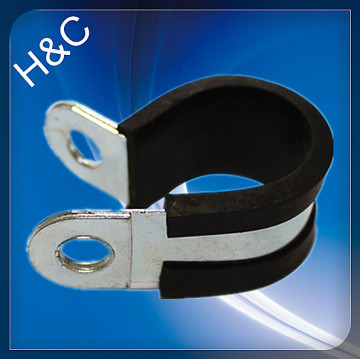 Good quality P type Cable Clamp With Rubber