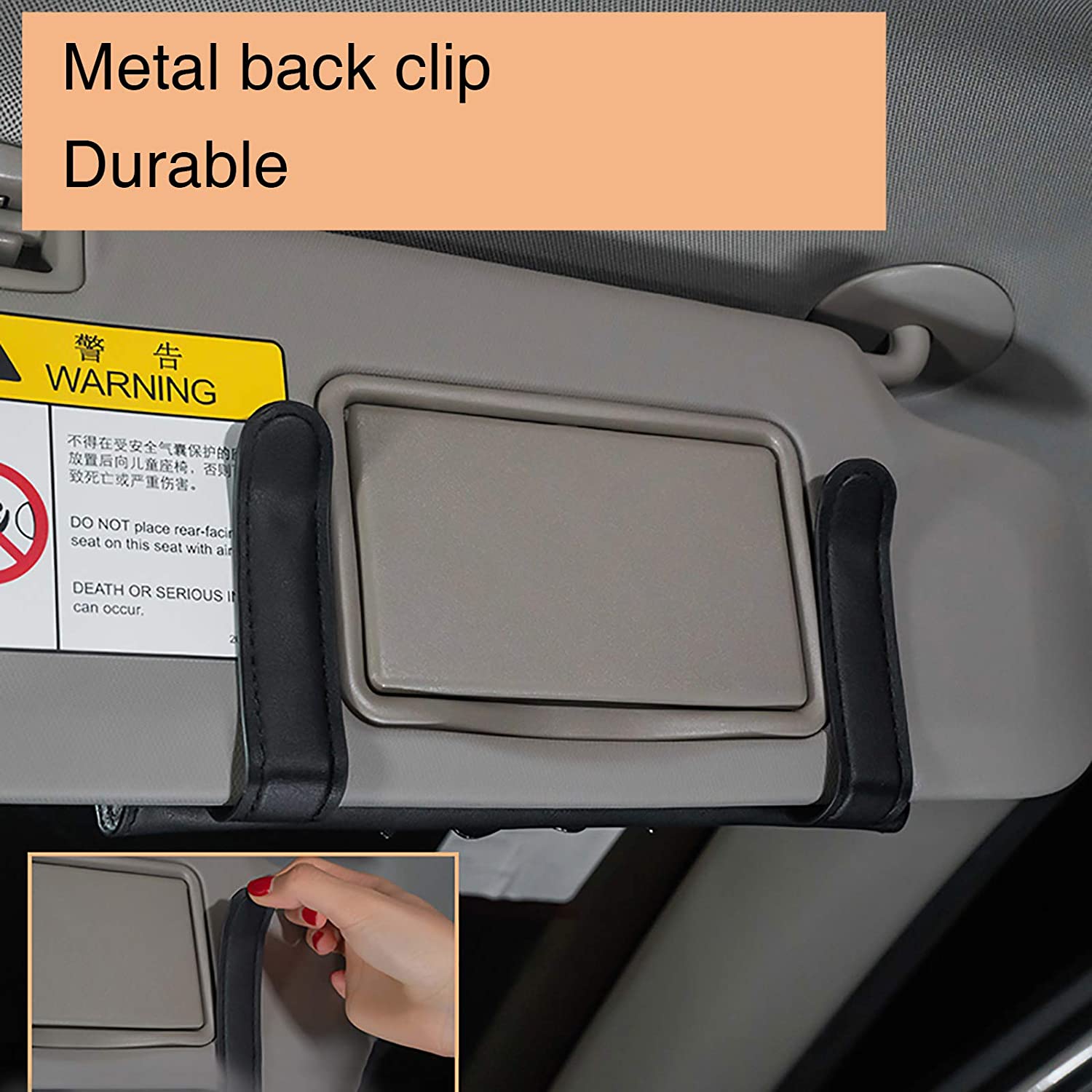 Bling Bling Car Sun Visor Tissue Box Holder Crystal Sparkling Napkin Holder PU Leather Backseat Tissue Case Car Accessories