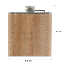 Customized Personalized Drink Stainless Steel Hip Flask 6 oz - Best Man Gift