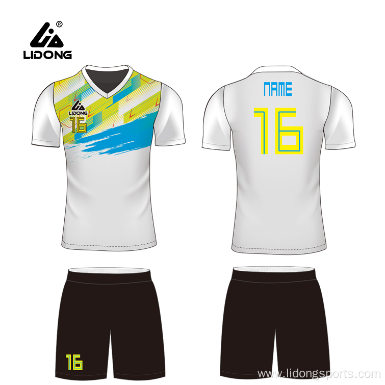 Custom Cheap Team Sublimation Printed Soccer jersey Set