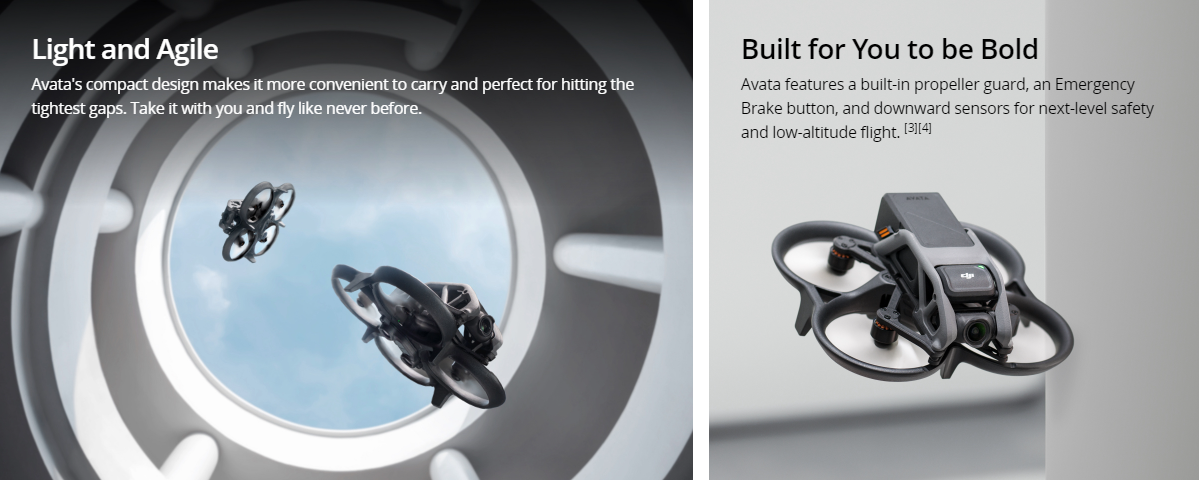 Immersive flight experience of currently popular drones Avata Pro-View Combo