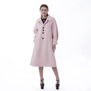 New pink cashmere overcoat