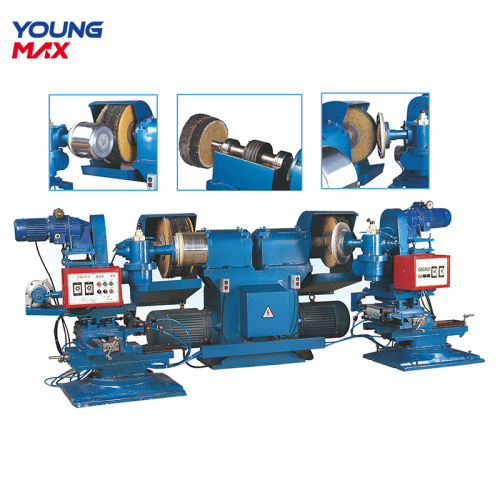 Macchina per lucidatura per pentole in metallo a doppia teste