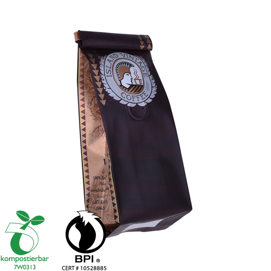 12oz Bio Coffee Facs Packaging Eco Friendly مع TIN TIE