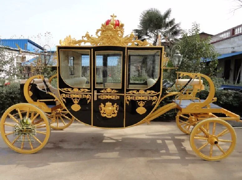 Top Quality 4 Wheel Christmas Horse Carriage Cinderella Carriage