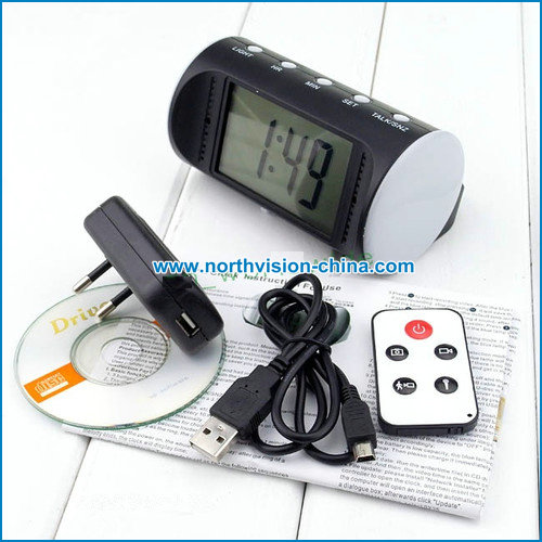 Remote Controlled Digital Clock Nanny Camera