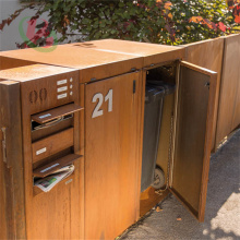 Corten Steel Outdoor Mailbox: Large Residential Mailbox Solution