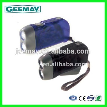 Promotional ABS plastic hand cranking dynamo led work light