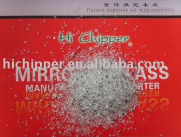 Crushed clear mirror for marble