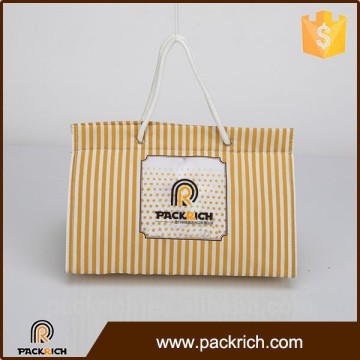 Top quality triangle stripe non woven shoe bag