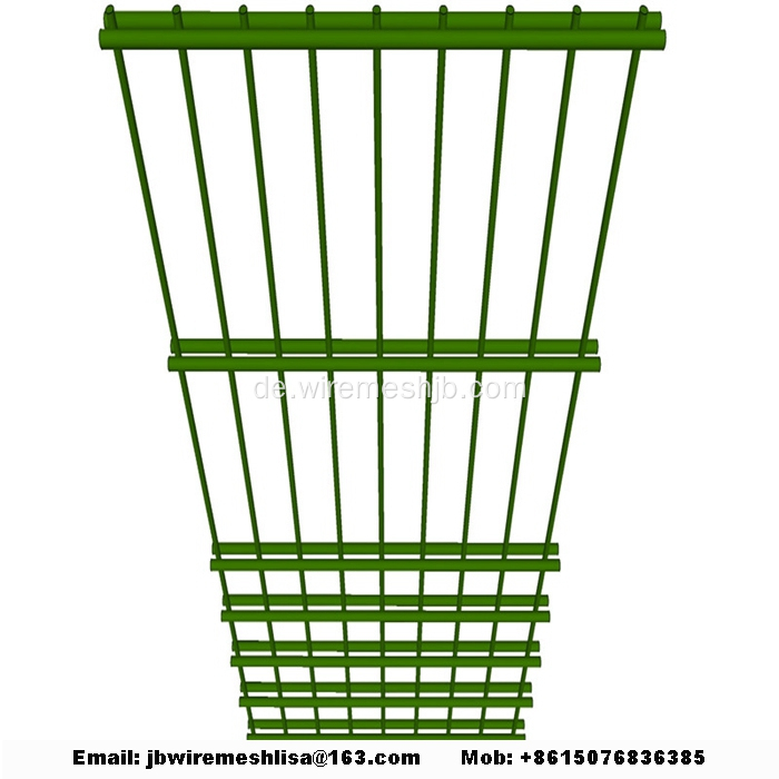 868/656 Pulverbeschichteter Doppelschuss-Maschendrahtzaun