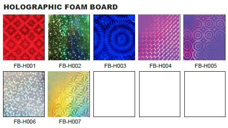 Галаграфічная пенапласт Holographic foam board