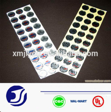 epoxy bottle cap stickers with permanent adhesive