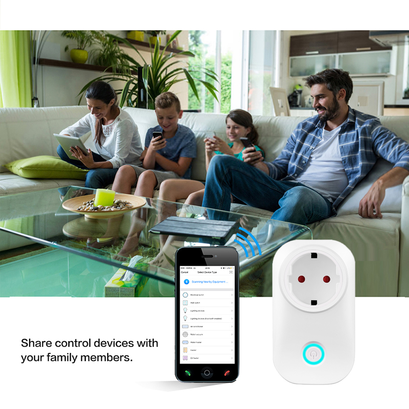 Wireless Echo Timer Google Amazon Alexa Outlet Europe EU WiFi Socket Smart Plug