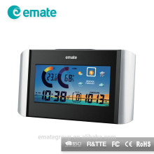 Colorful Display Weather Forecast Clock