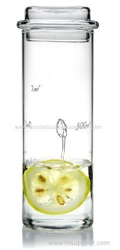 C&amp;c 500ml Glass Carafe With Cover Borosilicate Glass Hand Made 